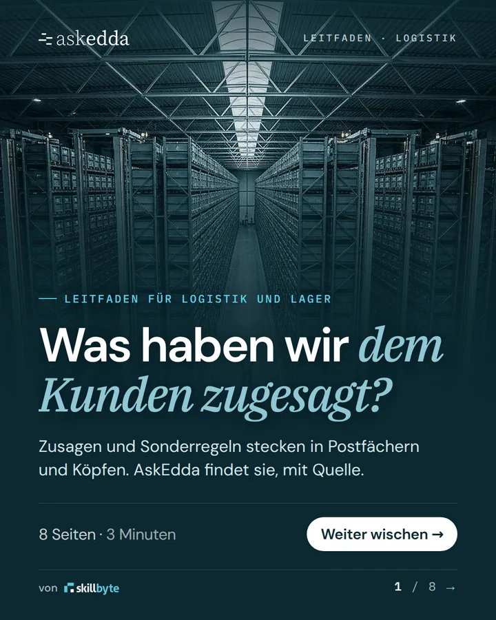 Seite 1 von 8, Logistik Seite 1 von 8, Logistik