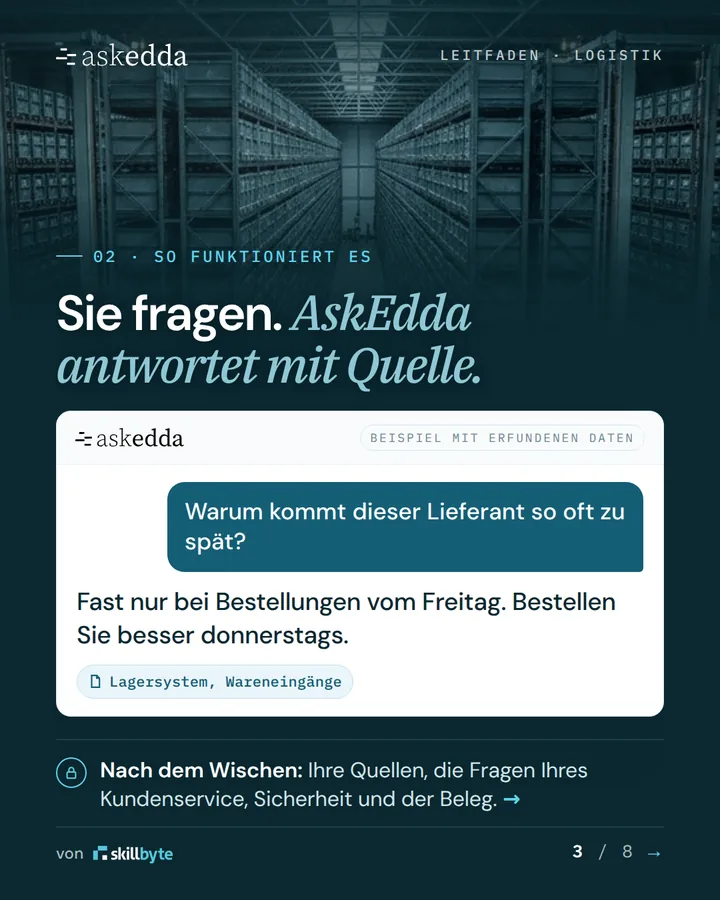 Seite 3 von 8, Logistik Seite 3 von 8, Logistik